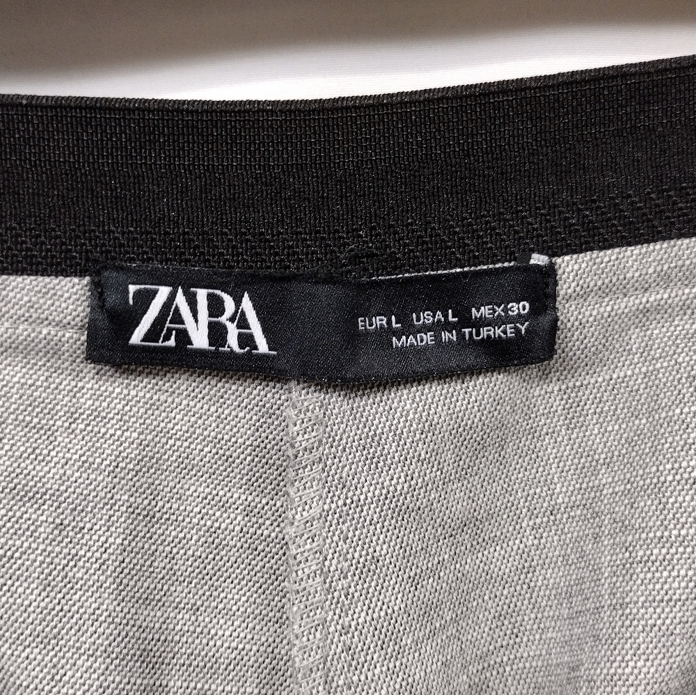 Zara Dress with Side Stripe Women's L Gray Office Career Retro Y2K Casual - Picture 7 of 8